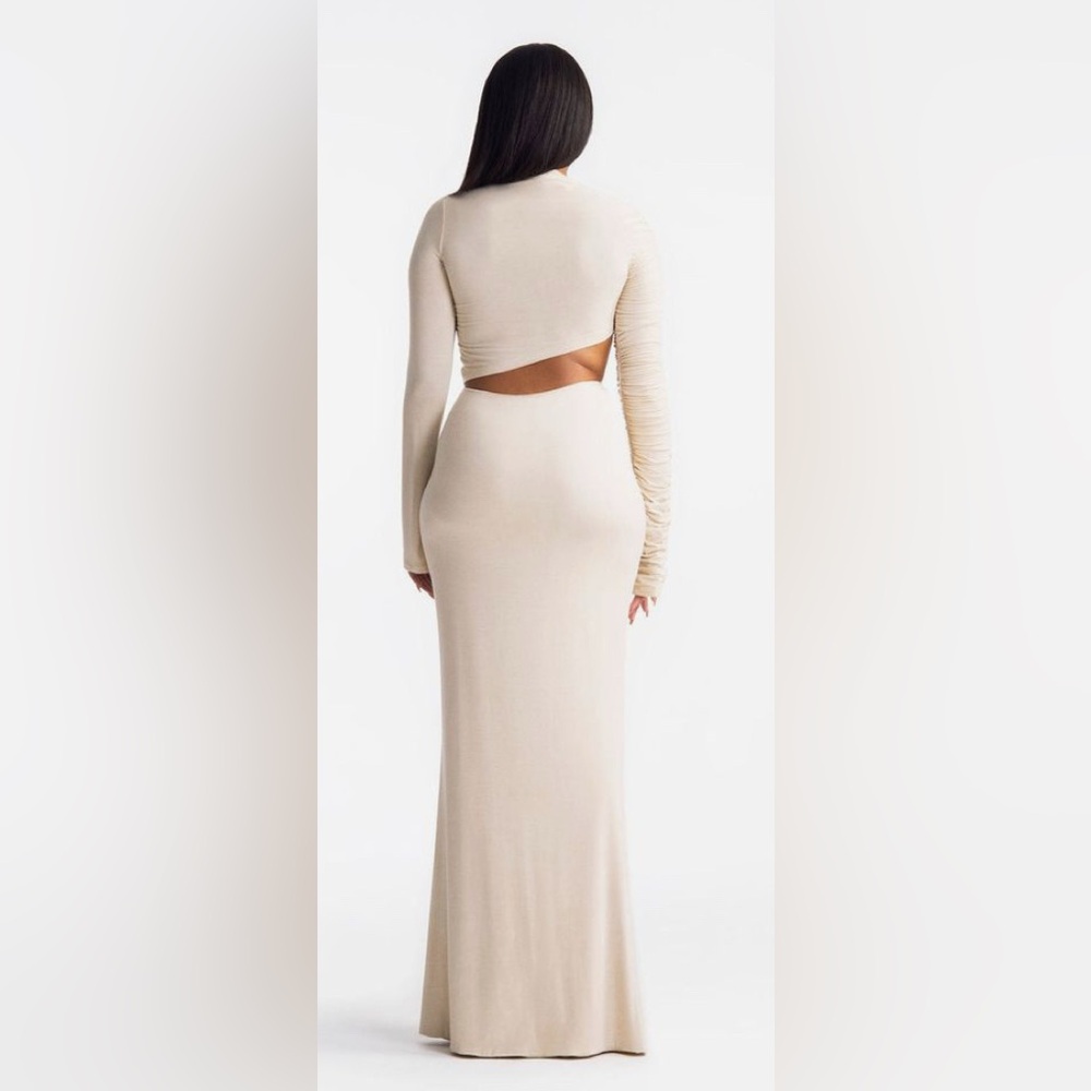 Hanifa Jordyn Maxi Skirt Cream Sz. Sm GUC. TALL!!!! Part of a set - Picture 2 of 5